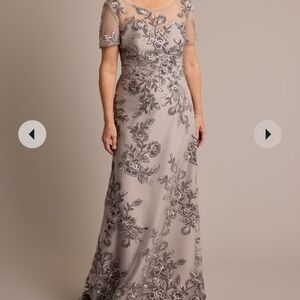 David’s Bridal A-line dress brand new with tags size 16 grey